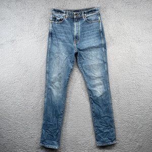 Khaite Daria Jeans Womens 29 Blue Denim Medium Wash High Rise Columbus Stretch